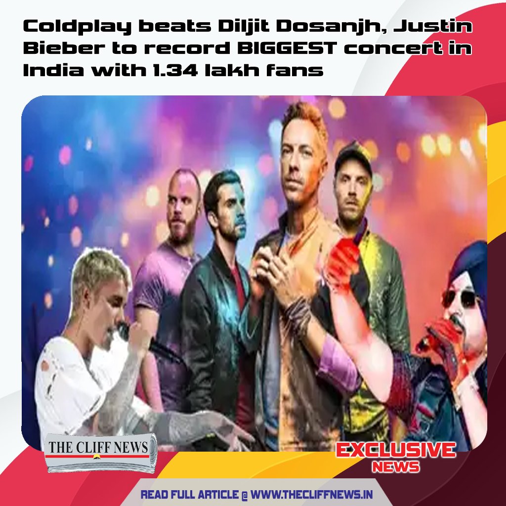 Coldplay Makes History with India’s Biggest Concert During ‘Music of the Spheres’ Tour